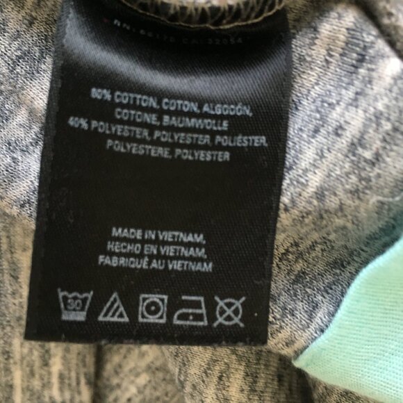 MAEVE Anthropologie Marled Gray Faux Wrap Overlay Front Cuffed Sleeve Dress - Picture 3 of 11